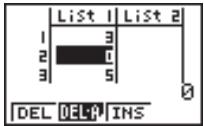 CASIO GRAPH 25 - - Pour insérer un nouvel élément - 1