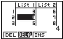 CASIO GRAPH 25 - - Pour supprimer un élément - 4