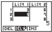 CASIO GRAPH 25 - - Pour supprimer un élément - 6