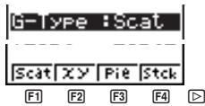 CASIO GRAPH 25 - - Pour sélectionner le type de graphe (G-type) - 1