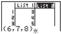CASIO GRAPH 25 - - Pour entrer une série de valeurs - 6