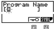 CASIO GRAPH 25 - Enregistrer le nom de fichier OCTA - 1