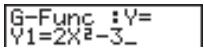 CASIO GRAPH 25 - Exemple - 1