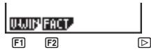 CASIO GRAPH 25 - ■ Menu de données de variables (VARS) - 1