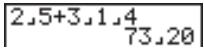 CASIO GRAPH 25 - Exemple - 2