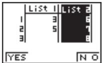 CASIO GRAPH 25 - - Pour supprimer tous les éléments d'une liste - 4