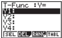 CASIO GRAPH 25 - Table et graphe - 1