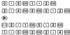 CASIO GRAPH 25 - ■ Introduction de données dans les listes - 1