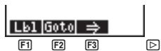 CASIO GRAPH 25 - Menu de commandes de saut (JUMP) - 1