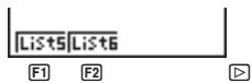 CASIO GRAPH 25 - - Pour sélectionner la liste de données pour un diagramme circulaire, un diagramme en bâtons empilés, un diagramme en bâtons ou un graphe linéaire (Data) - 3