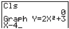 CASIO FX-6910AG - - Pour représenter graphiquement une fonction avec coordonnées rectangulaires (y = ) - 6