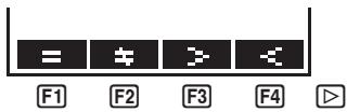 CASIO FX-6910AG - Menu d'opérateurs relationnels avec saut conditionnel (REL) - 1