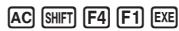 CASIO FX-6910AG - Dans le mode RUN ou PRGM - 1