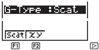 CASIO FX-6910AG - - Pour sélectionner le type de graphe (g-type) - 1