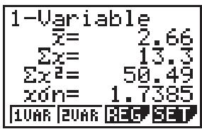 CASIO FX-6910AG - Calculs statistiques à variable unique - 1