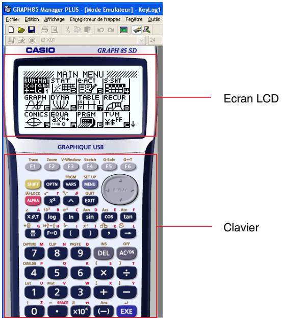 CASIO GRAPH85 MANAGER PLUS - ■ Utilisation de l'émulateur - 1