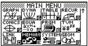 CASIO GRAPH85 MANAGER PLUS - Cliquez sur MENU. - 1