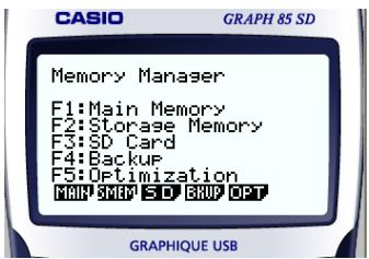 CASIO GRAPH85 MANAGER PLUS - Quand sélectionner un dossier sur le disque dur de l'ordinateur - 1