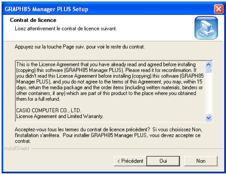 CASIO GRAPH85 MANAGER PLUS - Cliquez sur « INSTALL ». - 1