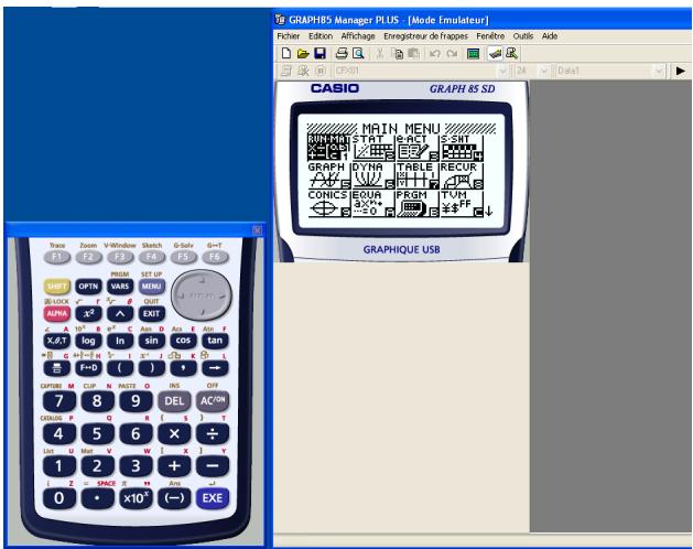 CASIO GRAPH85 MANAGER PLUS - Faire du clavier une fenêtre flottante - 1