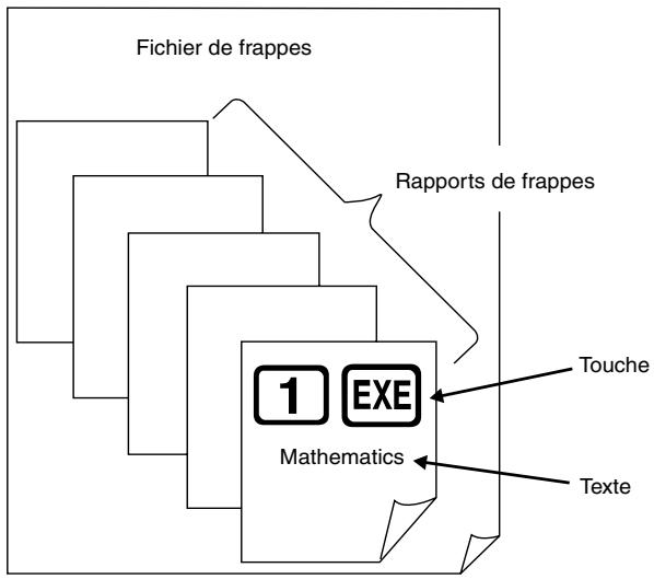 CASIO GRAPH85 MANAGER PLUS - ■ Structure d'un fichier de l'enregistreur de frappes - 1