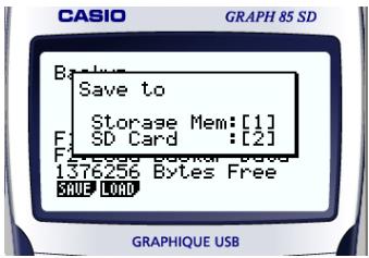 CASIO GRAPH85 MANAGER PLUS - Quand sélectionner un dossier sur le disque dur de l'ordinateur - 2