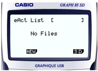 CASIO GRAPH85 MANAGER PLUS - ■ Applications eActivity (Accès carte SD) - 5