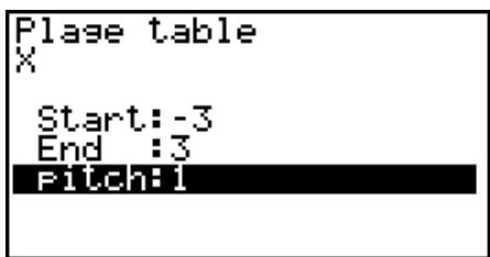 CASIO GRAPH 100 USB, GRAPH 100+ USB - - Pour générer une table à partir d'une plage numérique - 2