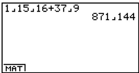 CASIO GRAPH 100 USB, GRAPH 100+ USB - Conversion d'une fraction mixte en un nombre fractionnaire - 1