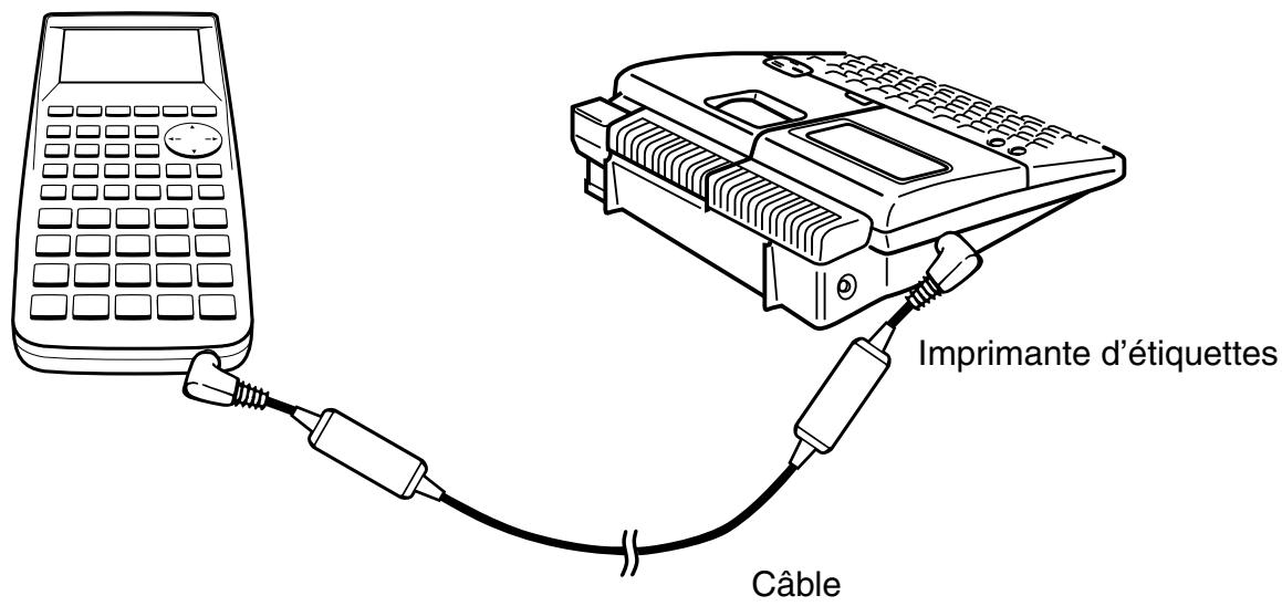 CASIO GRAPH 100 USB, GRAPH 100+ USB - - Pour raccorder la calculatrice à une imprimante d'étiquettes - 1