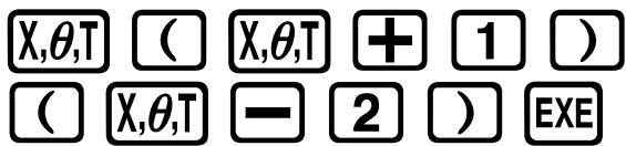 CASIO GRAPH 100 USB, GRAPH 100+ USB - Exemple 1: Représenter graphiquement = X(X + 1)(X - 2) - 1