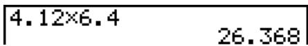 CASIO GRAPH 100 USB, GRAPH 100+ USB - Exemple 1 Effectuer les deux calculs suivants - 2
