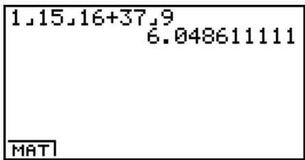 CASIO GRAPH 100 USB, GRAPH 100+ USB - Conversion d'une fraction en son équivalent décimal - 1