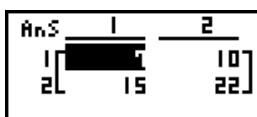 CASIO GRAPH 100 USB, GRAPH 100+ USB - - Élévation d'une matrice au carré - 2