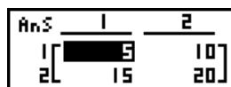 CASIO GRAPH 100 USB, GRAPH 100+ USB - - Opérations arithmétiques sur une matrice - 4