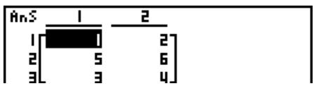 CASIO GRAPH 100 USB, GRAPH 100+ USB - - Pour échanger le contenu de deux lignes (Swap) - 2