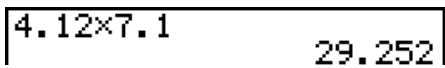 CASIO GRAPH 100 USB, GRAPH 100+ USB - Exemple 1 Effectuer les deux calculs suivants - 10