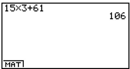 CASIO GRAPH 100 USB, GRAPH 100+ USB - CALCULS DE BASE - 1
