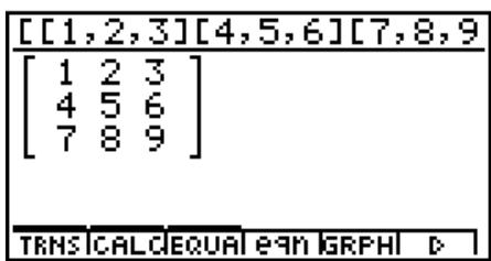 CASIO GRAPH 100 USB, GRAPH 100+ USB - ■ Saisie des données de matrices - 7
