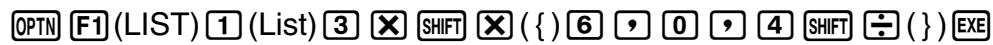 CASIO GRAPH 100 USB, GRAPH 100+ USB - - Pour introduire directement une liste de valeurs - 6