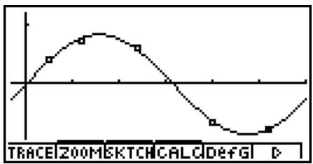 CASIO GRAPH 100 USB, GRAPH 100+ USB - ■ Graphe de régression sinusoidale - 1