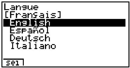 CASIO GRAPH 100 USB, GRAPH 100+ USB - ■ Réglage de la langue du système - 1