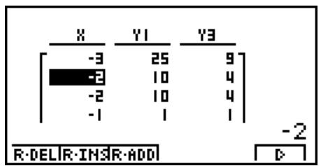 CASIO GRAPH 100 USB, GRAPH 100+ USB - - Pour insérer une ligne - 3