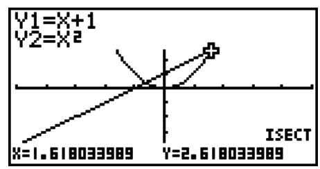 CASIO GRAPH 25+,  GRAPH 25+ PRO - ■ Calcul du point d'intersection de deux graphes - 2