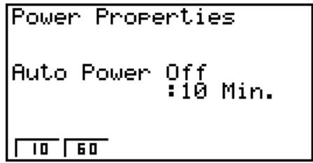 CASIO GRAPH 25+,  GRAPH 25+ PRO - - Spécification du début d'extinction automatique - 2