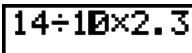 CASIO GRAPH 25+,  GRAPH 25+ PRO - Pour faire des corrections dans le calcul d'origine - 7