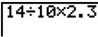 CASIO GRAPH 25+,  GRAPH 25+ PRO - Pour faire des corrections dans le calcul d'origine - 9