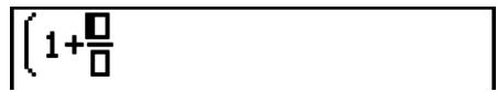 CASIO GRAPH 25+,  GRAPH 25+ PRO - Example 2 Ecrire (1 + 25)^2 - 2