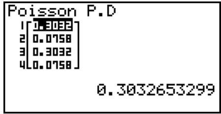 CASIO GRAPH 25+,  GRAPH 25+ PRO - - Probabilité de Poisson - 1