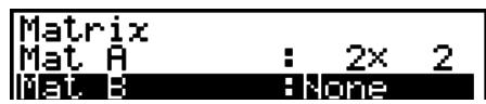 CASIO GRAPH 25+,  GRAPH 25+ PRO - - Pour spécifique les dimensions (la taille) d'une matrice - 2